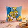 Stylish TThe Simpsonsew Cushion Cover Comfortable Durable Pillow Cover MultiScene for Home Office Car Sofa
