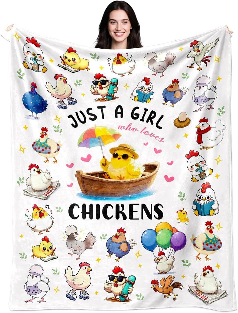 Cute Yellow Ducklings Blanket Soft Fleece Throw Kids Room Decor Easter Gift Playful Animal Design Home Decoration