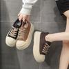 The First Layer of Cowhide Casual Leather Board Shoes Women's Shoes Autumn and Winter New Small Thick-soled Heightening Casual Sports Shoes