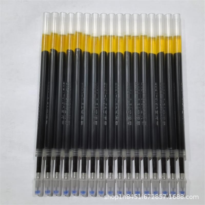 K35 Clickable Neutral Pen, Red/Black/Blue, Steel Nib, 0.5mm Bullet Tip, Signature/Office/Student Use.