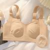 Underwear Women's Summer Thin No Trace Rabbit Ear Bra Large Size Double Breasts Anti Sagging Bra