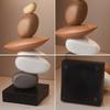 Sculptură Stivuibilă din Rășină cu Aspect de Piatră de Gresie, Decor Creativ pentru Casă, Ornament de Interior pentru Masă, Mărimi Multiple, Potrivit pentru Crăciun, Halloween, Paște, Hanuka