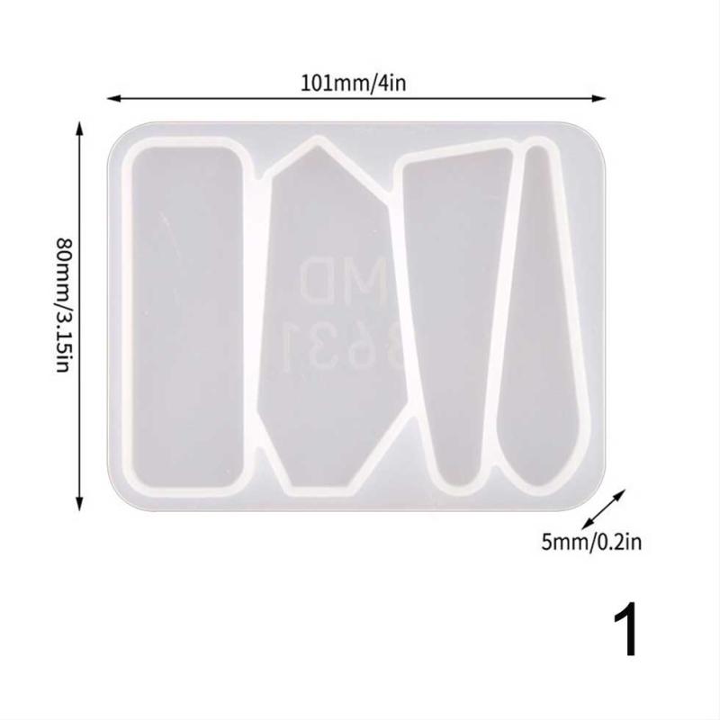 Barrettes Silicone Molds Geometric Hair Clips Epoxy Resin Mold For Diy Hairpin Crafts Jewelry Making Crafting Mold Accessorires