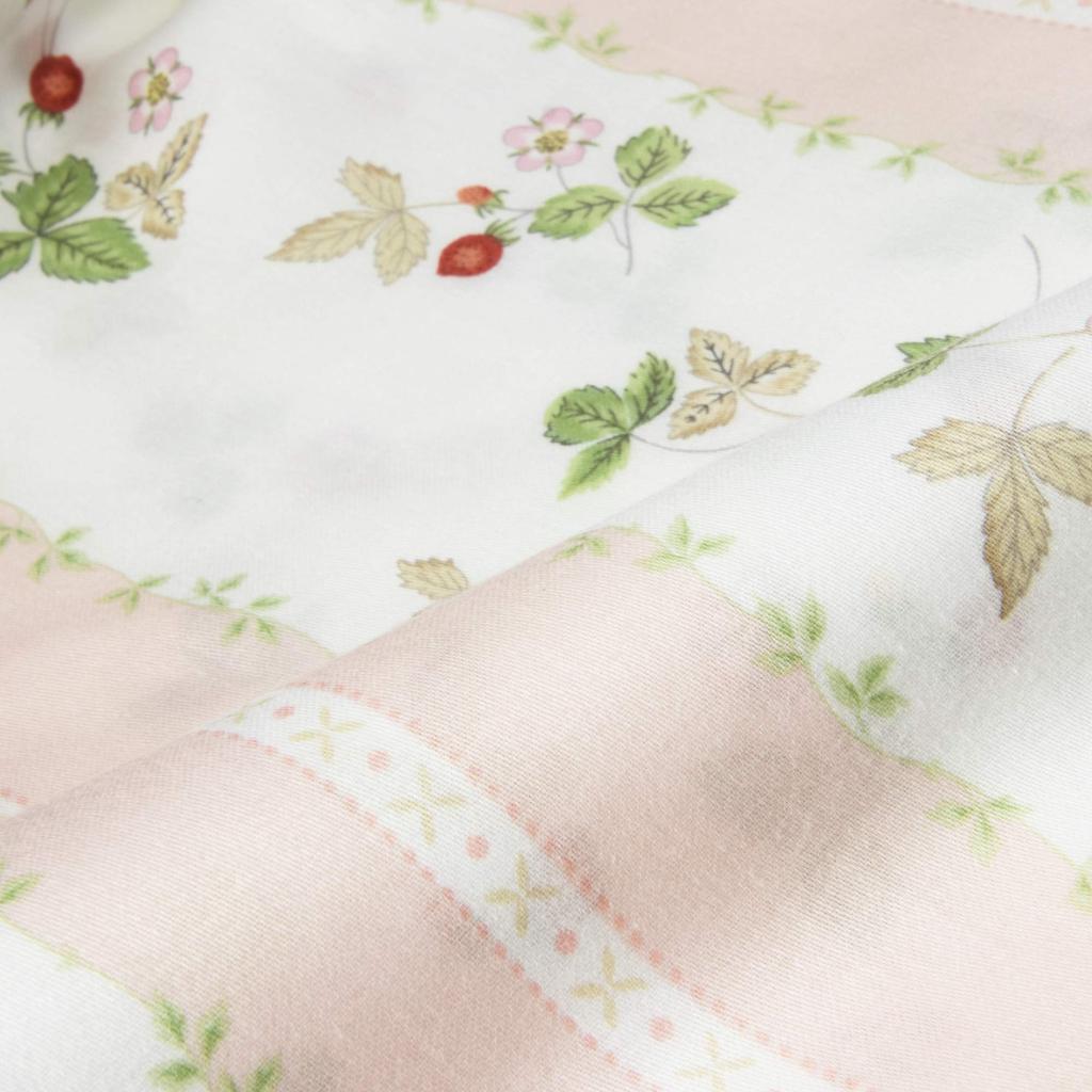 Nishikawa Duvet Wild Easy To Put On and Take Made In PI27130623P [Nishikawa] Cover, Double, Wedgwood, Strawberry, Off, Japan, Pink,