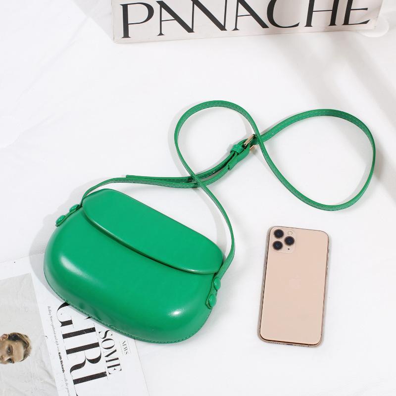 Pressure Shell Bag, Candy Color Saddle Bag, Women'S Fashion Versatile Small Square Bag, Solid Color Mobile Phone Bag, Shoulder Messenger Bag.