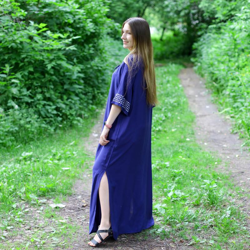 Embroidery Kaftan Beach Tunic Cotton Beach Cover Up Saida De Praia Swimsuit Women Bikini Cover Up