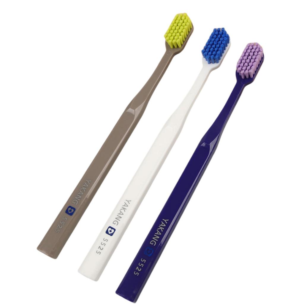 3Pcs Wide Head Toothbrush Set Deep Cleaning Orthodontic Anti-Slip Handle Oral Hygiene Kit For Family Travel