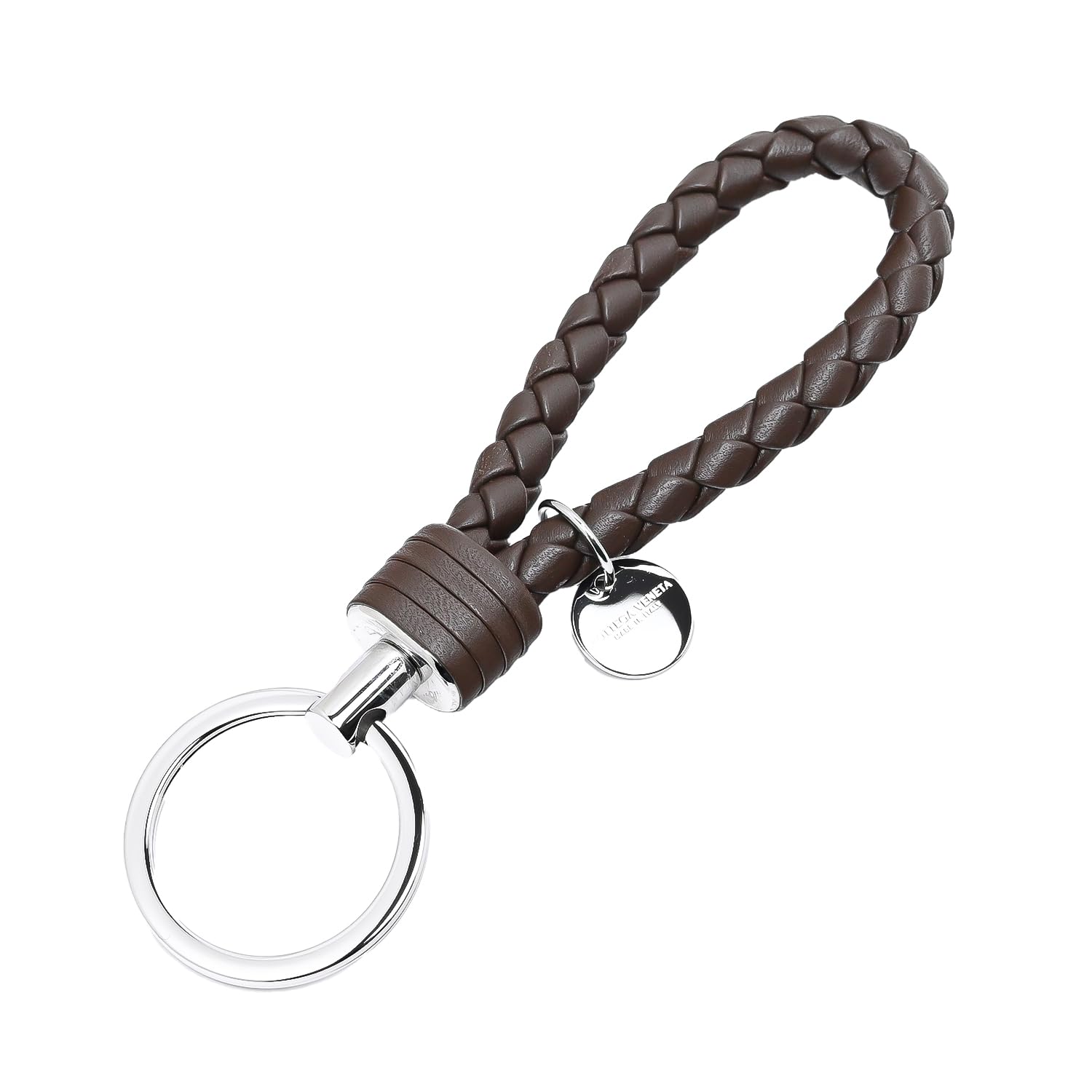 

Bottega Veneta CHIAVI Intrecciato Key 113539 V001D 2014 Ring/Keychain, Brown, Men s/Women s, [Used] белый