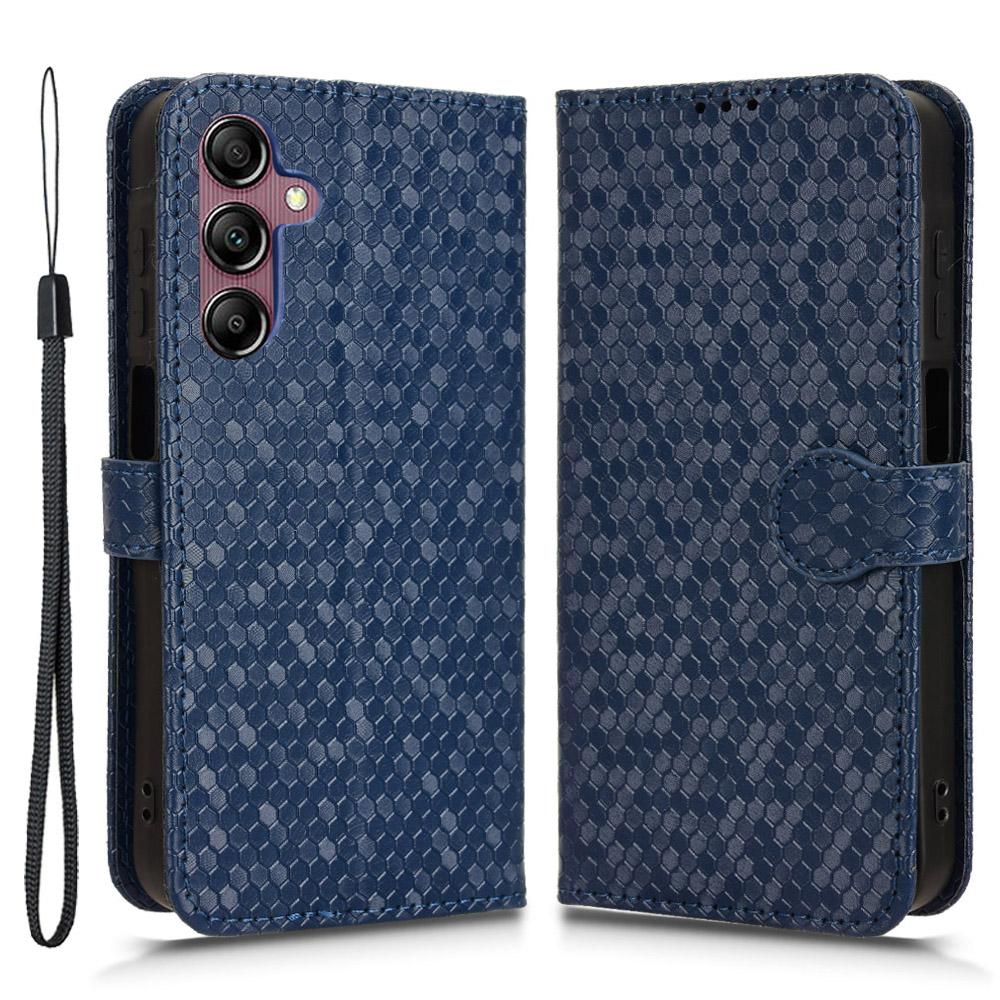 For Samsung Galaxy A15 4G/A15 5G Case Dot Imprinted Leather Shockproof Phone Stand Cover