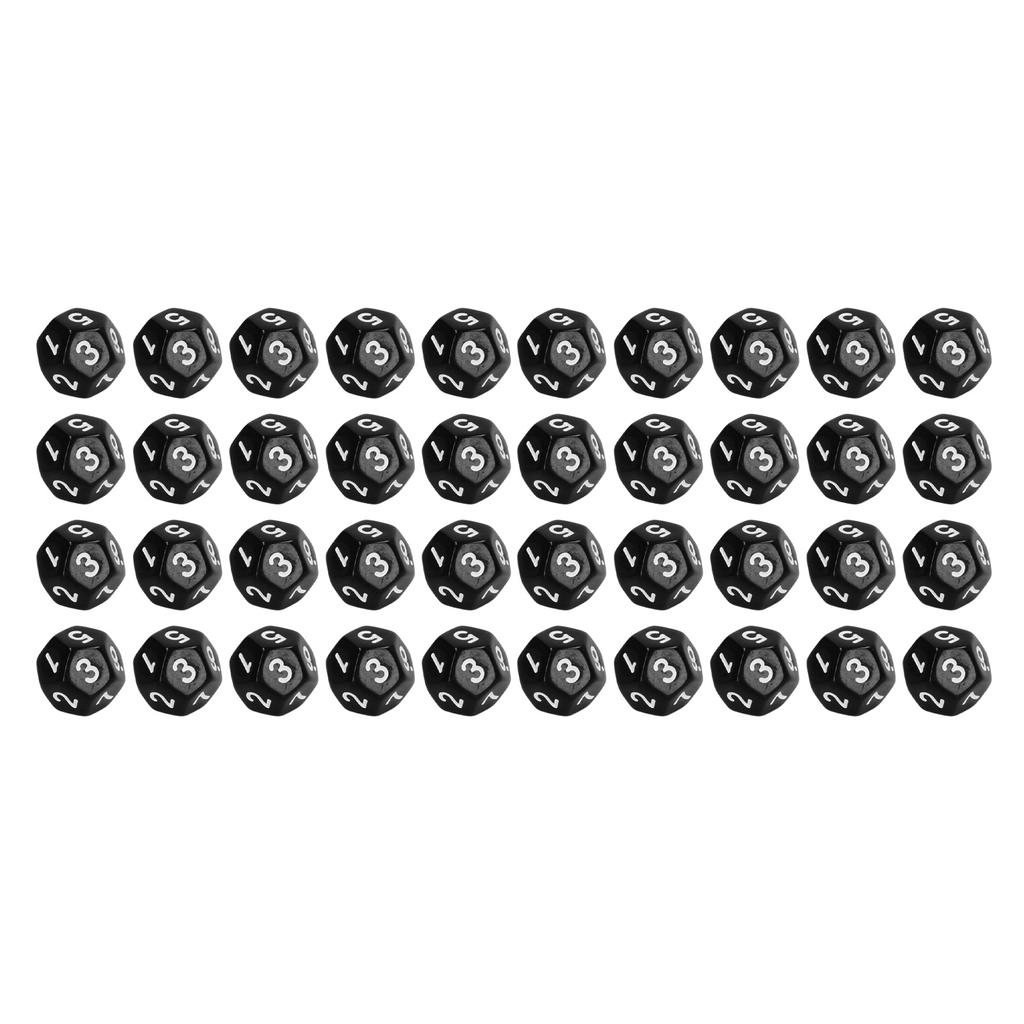 40Pcs 12 Sided Dice Set Polyhedral Dice for Family Party Board Game Pub Game