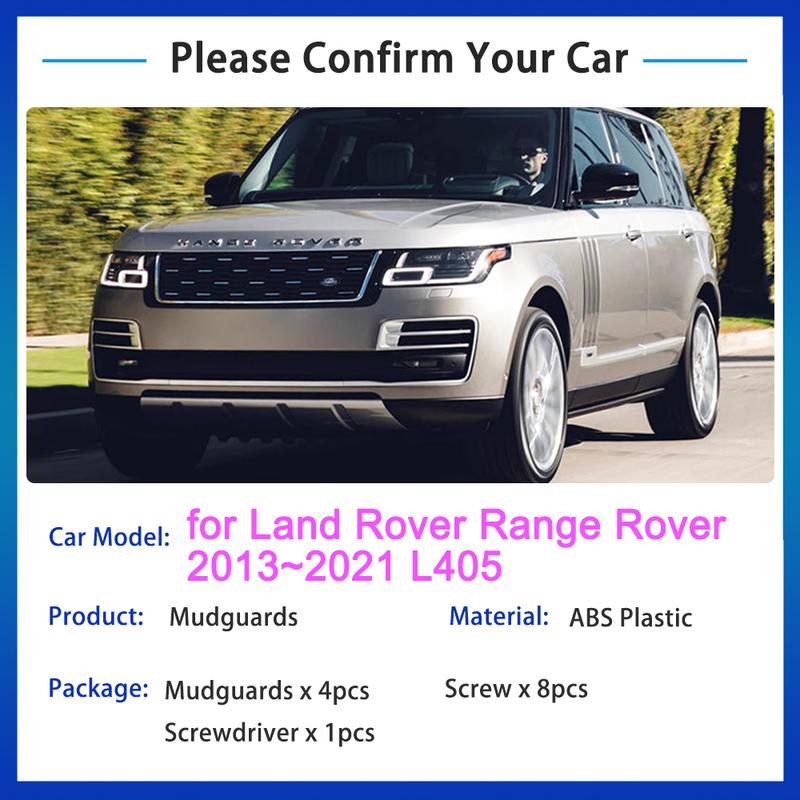 For Land Rover Range Rover L405 2013 2014 2015 2016 2017 2018    Mud Flap Mudguard Fenders Splash Guards Accessories