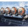 Car Fan 360° Adjustable 4 Head Air Fan Automotive Electric Fan Usb/12v/24v Fan 3 Speeds Car Silent Fan For Home Desk Office&Car