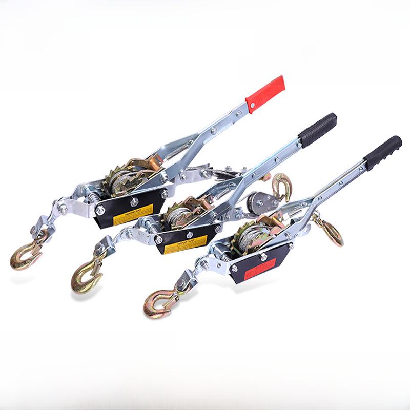 

Luwei 1-4T Automotive Manual Wire Rope Ratchet Tensioner with Double Hooks