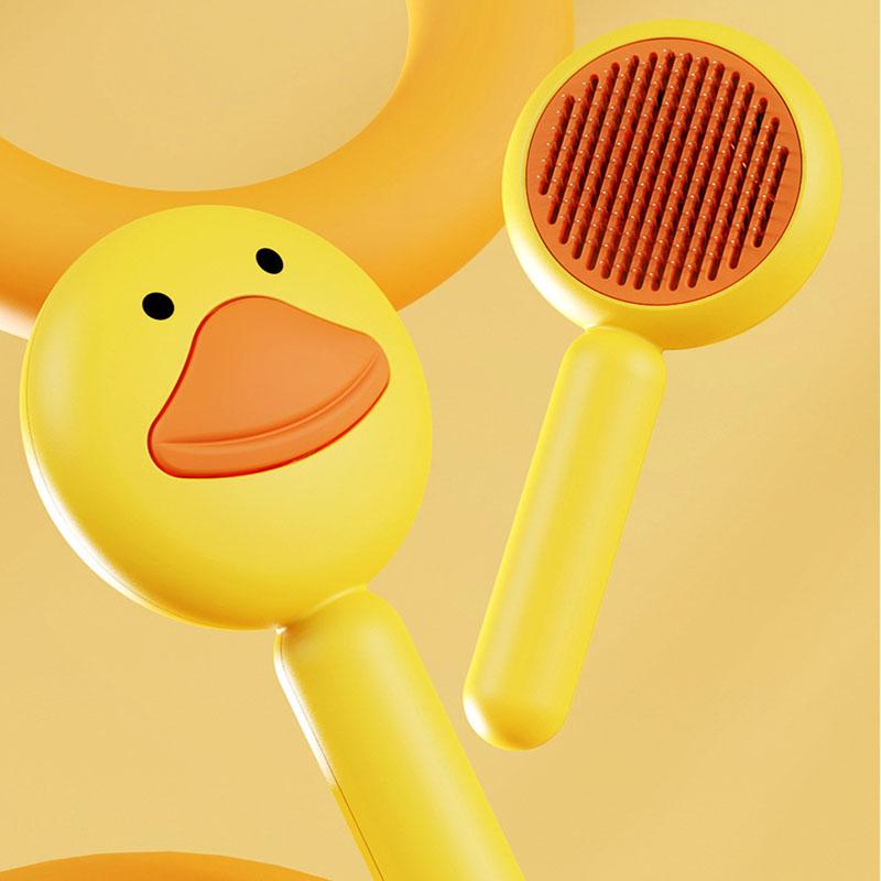 

Snail comb stainless steel needle comb hair removal brush cat and dog grooming brush pet hair remover жовтий