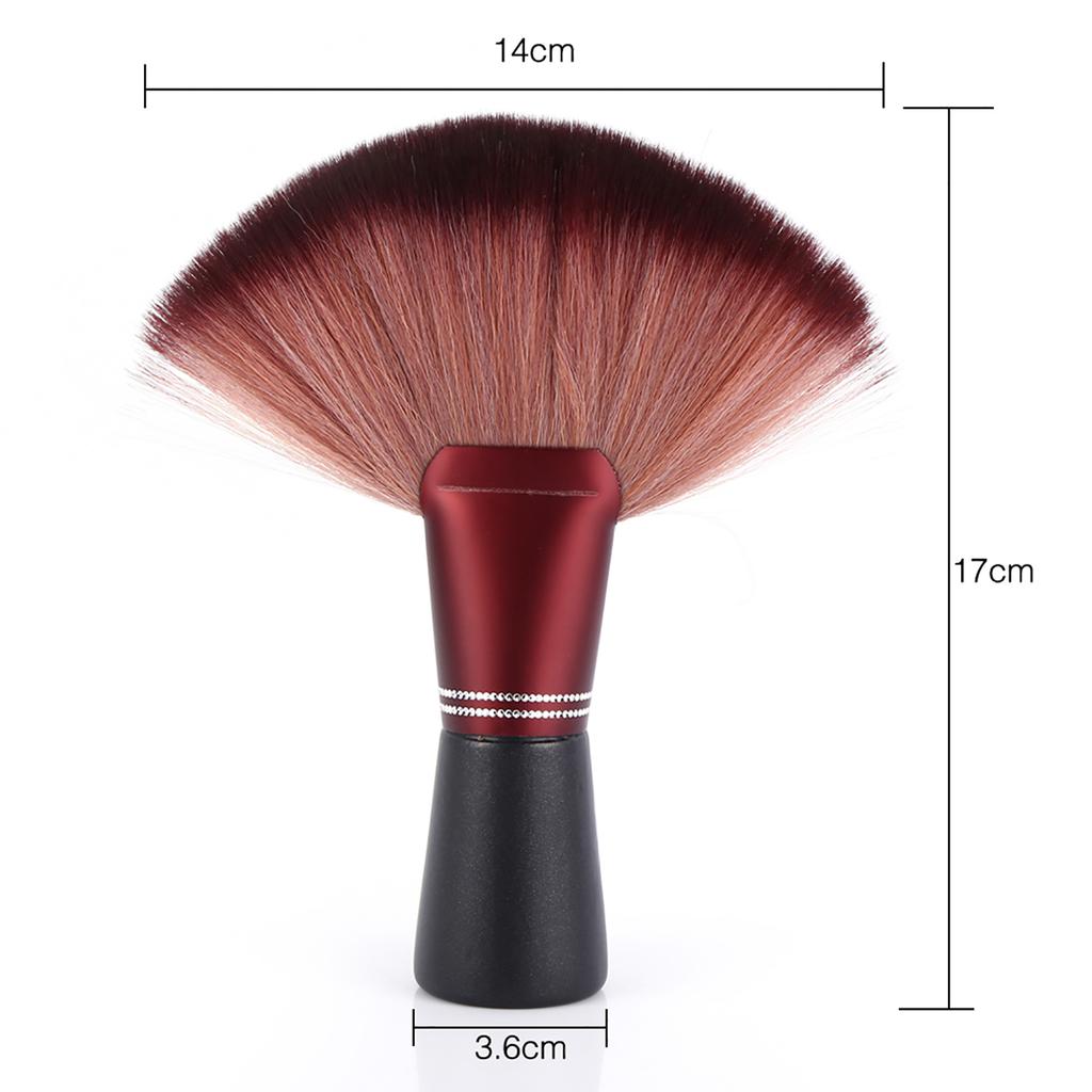 New 1Pcs Barber Neck Dust Clean Brush Professional Barber Cleaning Tool with Wood Handle Salon