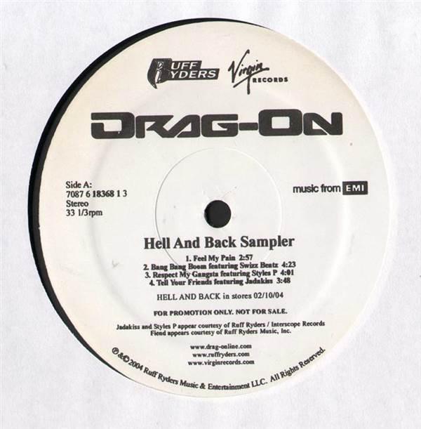 

12-дюймовая пластинка DRAG-ON - Hell And Back Sampler 708761836813 Virgin 2004 US Рэп и хип-хоп/R&B Б/У