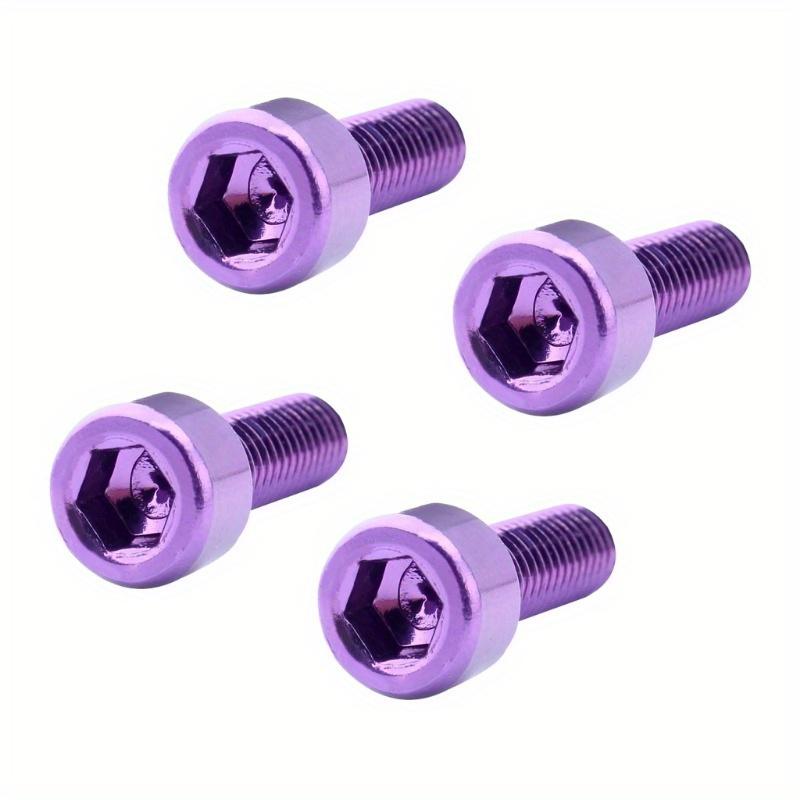 

4pcs Water Bottle Cage Bolts Holder Screws Hex Socket Screws Aluminum Alloy Bicycle Accessories 4pcs