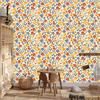 Cottagecore Flowers Wallpaper Cream and Beige for Living Room and Bedroom 50x1000