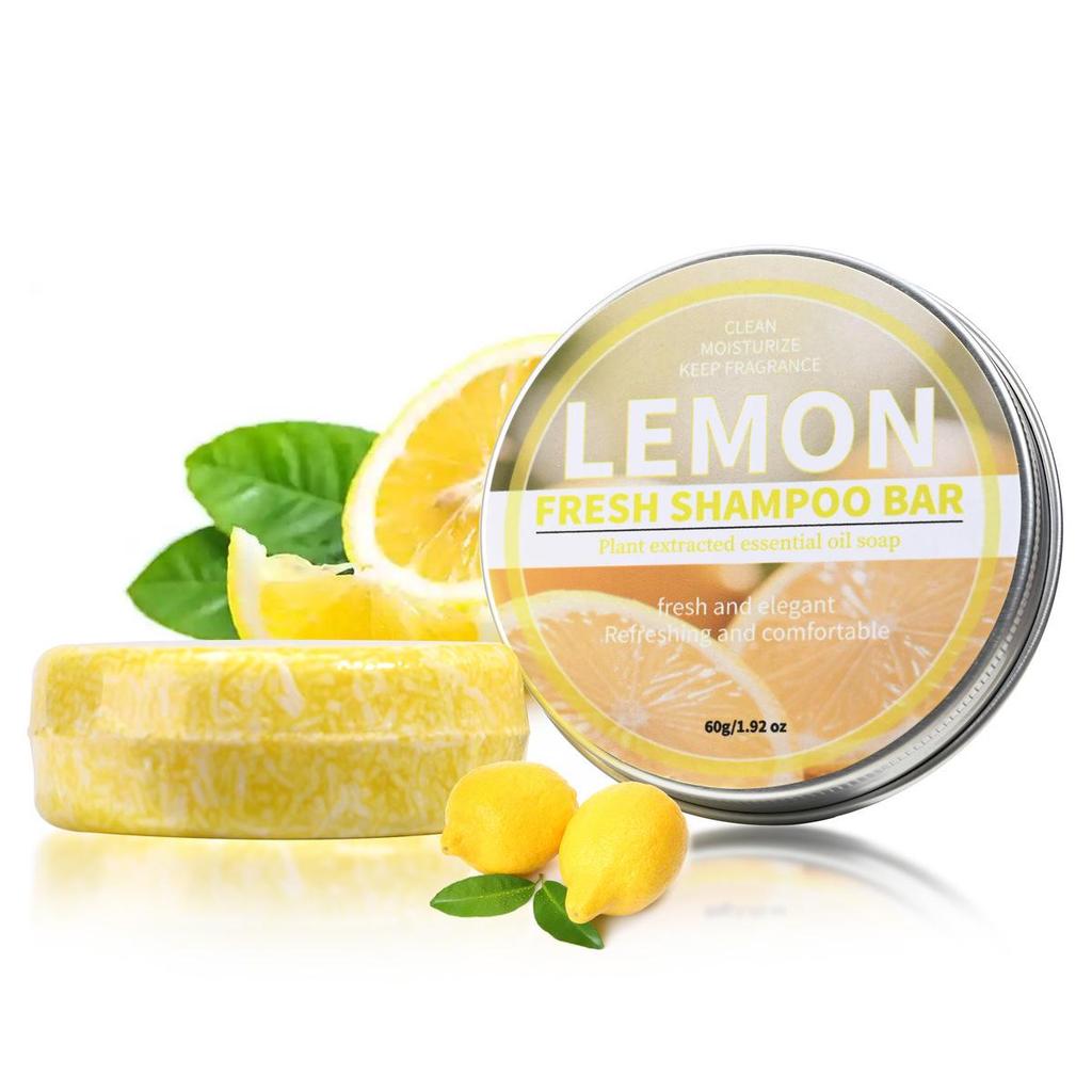 Kokosnuss & He Shou Wu Ginseng Bambuskohle Shampoo-Seife mit ätherischen Ölen & Zypressenblatt