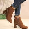 Women Ankle Boots Genuine Leather Plus Size 35-41 Cm Feet Length Ankle Boots Pointed Toe Side Zipper Winter Shoes Women