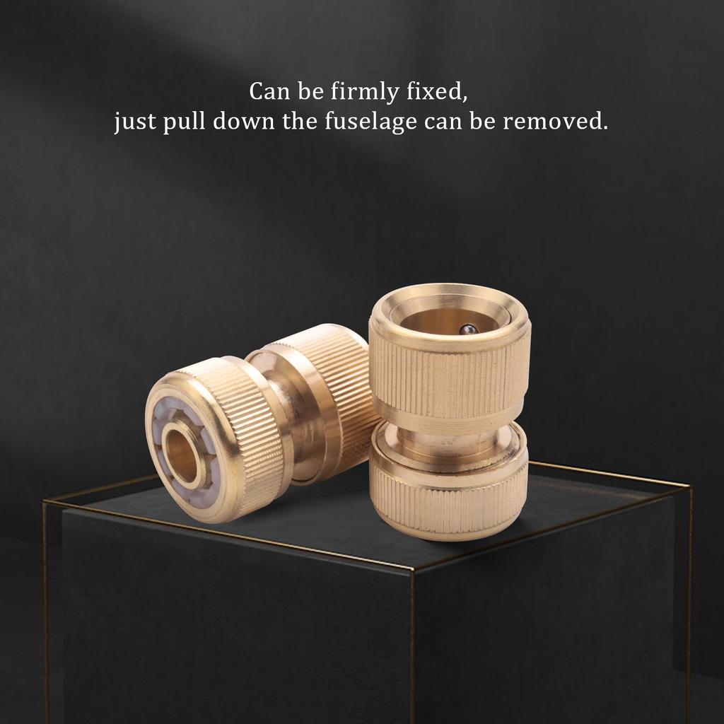 M-Modern-4 Pc Brass Hose Connector Hose End Quick Connect Fitting 1/2 Inch Hose Pipe Quick Connector For Gardening Home Watering