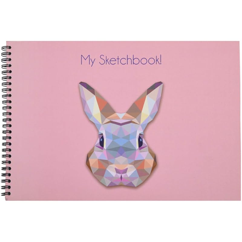 Papboo Rabbit - A4 Artist Sketch Book - Drawing Book, With Back Support- 140 Gsm- 50 Pages- (Matte Finished Cover)