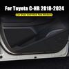 Voor Toyota C-HR CHR 2018 - 2024 Auto Deur Anti-Stoot Pad Koolstofvezel Deuren Beschermende Sticker Auto Interieur Modificatie