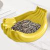 Creative Banana Shaped Storage Tray, Ceramic Fruit Tray, Household Snack Storage Tray, Living Room Desktop Storage Container