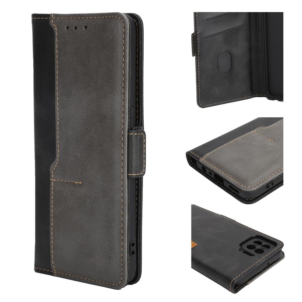 Magnetic PU Leather Phone Flip Cover Case for OPPO F17 Mobile Phone Protective Case