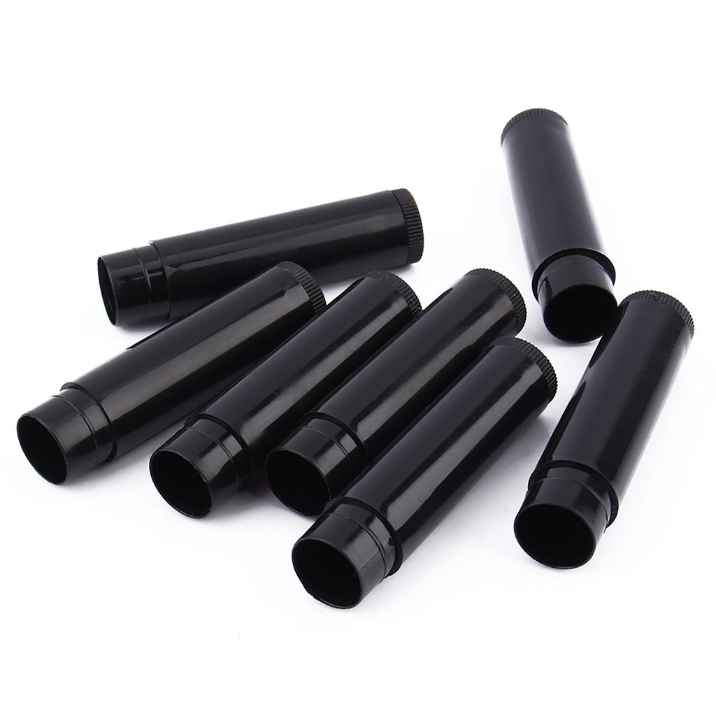 Lot 100PCS 5ml Clear Black White Empty Lipstick Lip Balm Container Tube