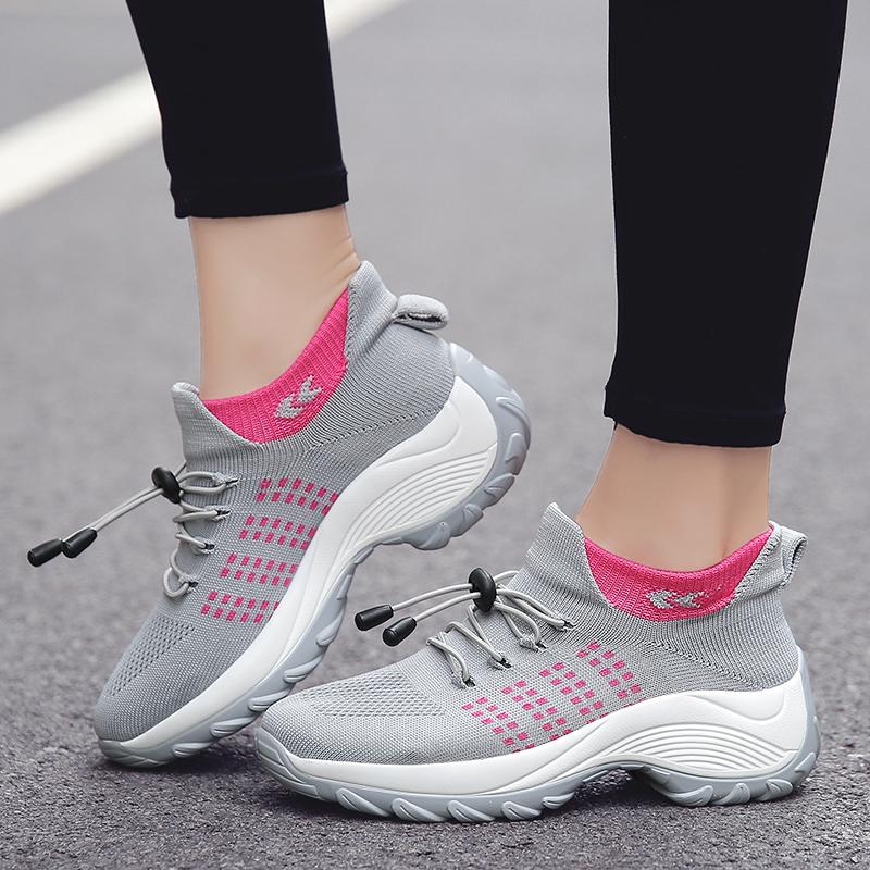 Lady Large Size High Elastic Socks Shoes Women Outdoor Fashion Running Sneakers