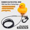 Mini Yellow Duck Fish Clip Lock - Portable Lure Fishing Gear Rope
