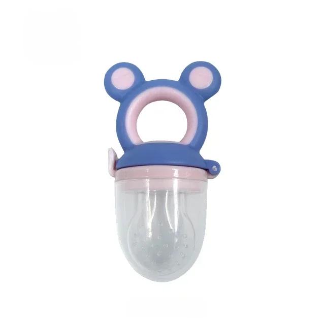 Alimentatore Frutta Cibo Silicone Senza BPA per Bambini Sacchetti Alimentazione Toddler Tettarella Nipple Soother per Neonati Masticatore Alimentazione Neonato