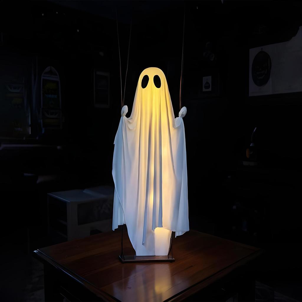 Halloween Ghost Decorations Spooky Swing Ghost Patio Decor With Lights Giant Halloween Decorations With Remote For Patio Porch