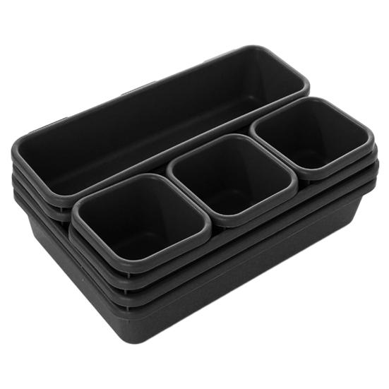 8 шткомпл настольный органайзер для ящиков многоразмерные многофункциональные сверхмощные канцелярские принадлежности для макияжа косметический кухонный ящик для хранения контейнер для дома белый 4198₽