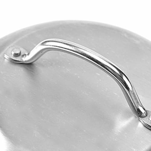 Oikabio Stainless Steel Steak Cover, Thickened, for Western Restaurants, Hand-Handled Steak Cover, Hemispherical Cover