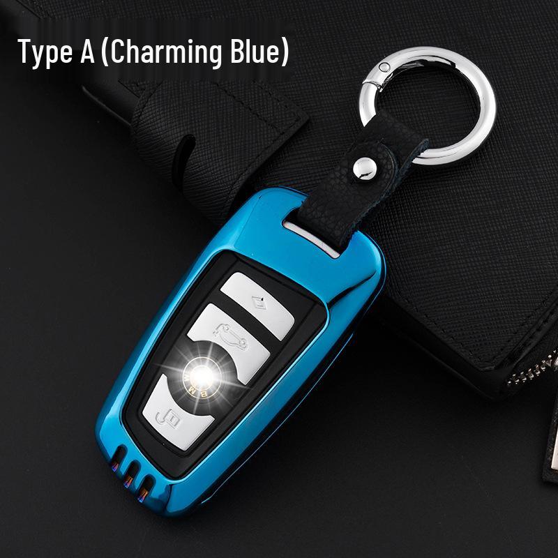 Key Fob Cover for BMW 5 Series 525li, 2 Series, 3 Series 320li, 7 Series, X3 X4 - Compatible with Modifications