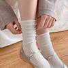 Hollow Out Summer Socks Breathable Roll Edge Socks Comfortable Loose Socks  Women