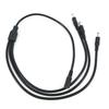 0.7m 18awg DC female to 3 way male power Supply Splitter Cable 1 Female to 3 Male connector CCTV Accessories extend Adapter 70cm