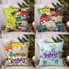 Hot Cartoon R-RugratsS Pillow Case Soft Plush Fabric Double Sided Print Decorative Home Living Room Gift Cushion