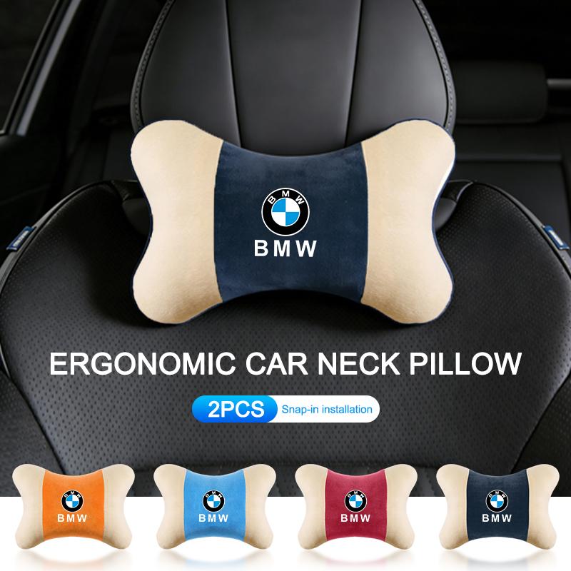 Car Leather Headrest Neck Head Support Pillow Cushion Accessories For BMW X1 X3 X5 X6 X7 1 3 5 6 7 Series G11 G02 F48 Keychain