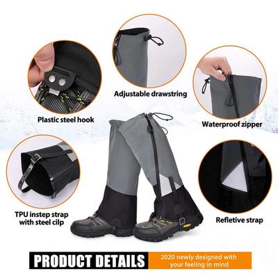1 Pair Legging Gaiter Travel Outdoor Leg Warmers Hiking Skiing Waterproof Winter Shoe Cover Boot Tourist Foot Protection Guard