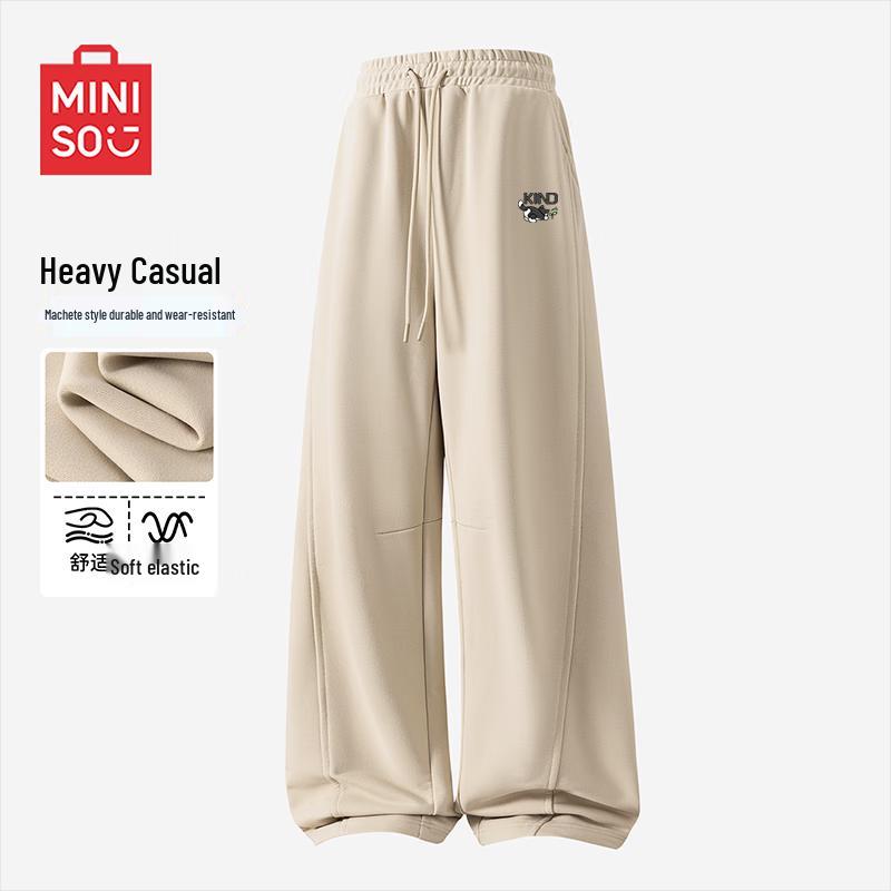 

MINISO Men s Graphic Straight-Leg Casual Pants 3XL