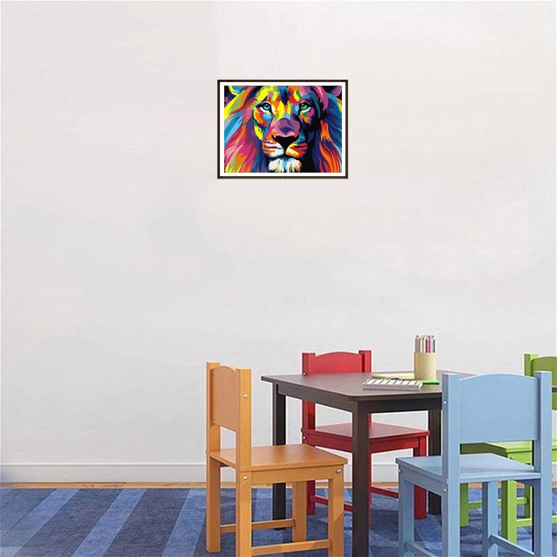 DIY Cartoon Animal 5D Diamond Painting Cross Stitch Kit Mosaic Full Round Drill Diamond Embroidery Rhinestone Home Decor Gift