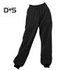 Women Pants High Elastic Waist Ankle Banded Solid Color Casual Soft Warm Pockets Loose Spring Fall Sweatpants Jogging Trousers