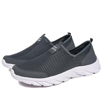Lätta Herr Casual Skor Andningsbara Slip-on Herr Casual Sneakers Halkfria Herrskor Utomhusskor Storlek 39-46