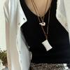 Handmade Woven Wine Pot Basket Pendant Necklace - Women's Fashion Long Sweater Chain Accessory
