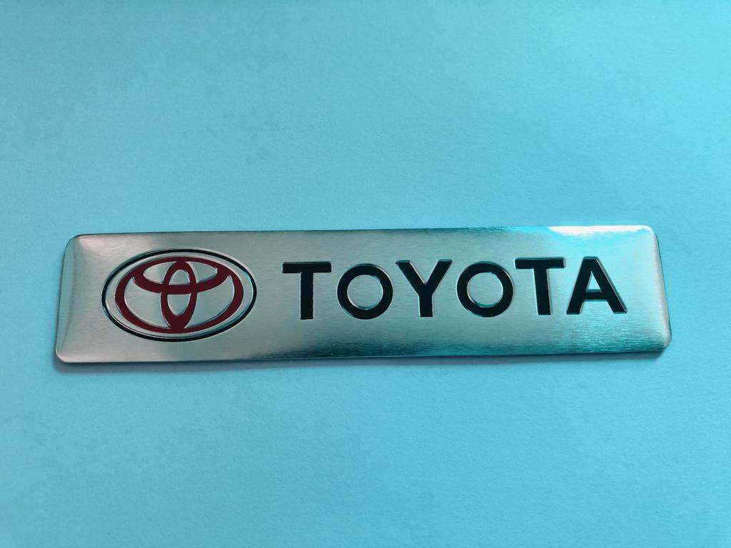 Aluminum Car Body Side Stickers Fender Trunk Decor Badge Decal For Toyota TRD Camry RAV4 Land Corolla Levin 86 Yaris Aygo Hilux