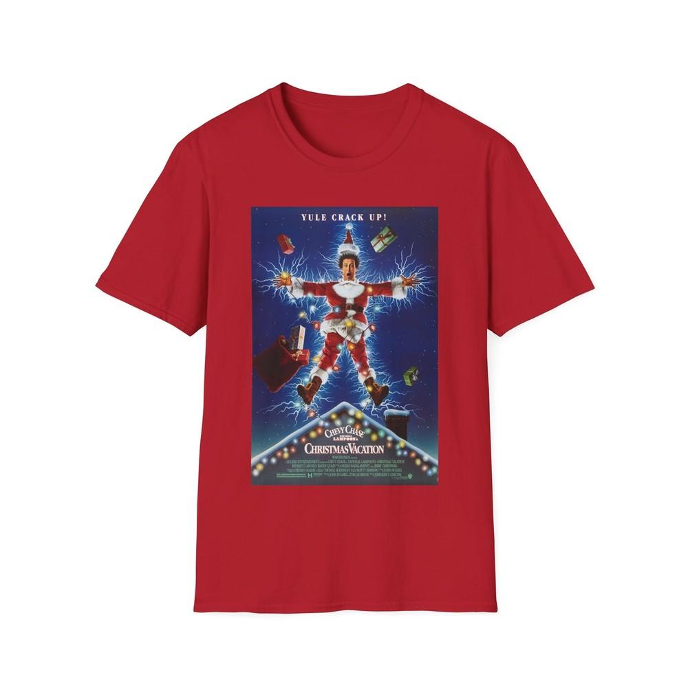 Christmas Vacation Movie T-Shirt Retro Holiday Shirt National Lampoon s Tee Unisex T-Shirt S