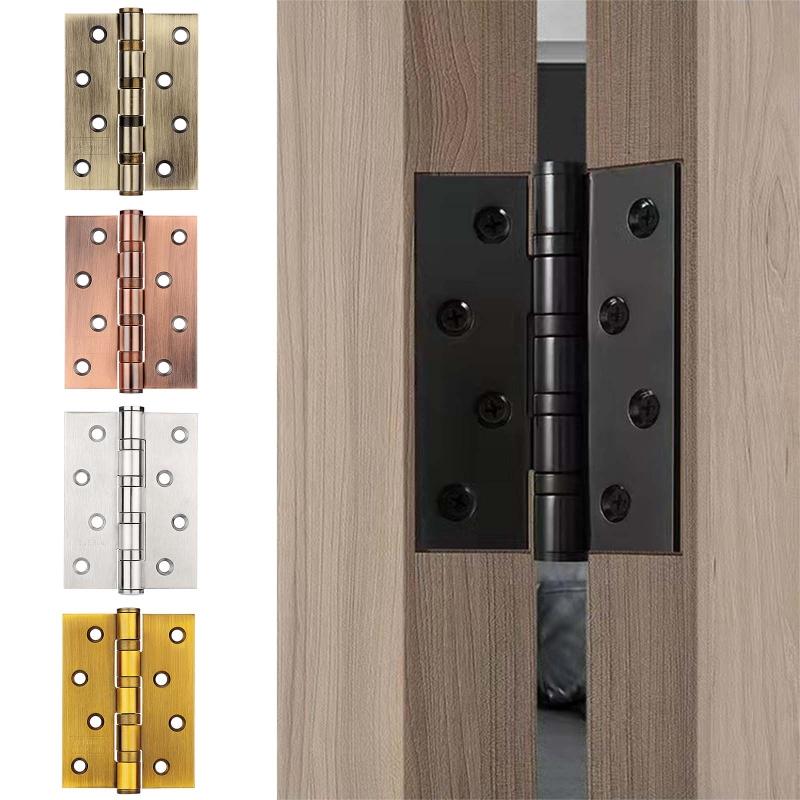 Cerniera in Acciaio Inossidabile Silenziosa Cuscinetto a Fessura Piatta Cerniera a Foglie Mobili Spessa Accessori Hardware Pieghevoli per Porte e Finestre